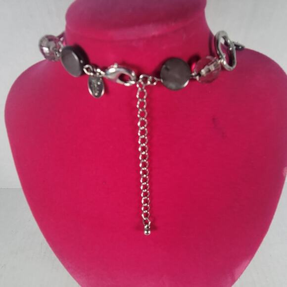 Lia Sophia "BUNGALOW" Abstract Retro Mother-of-Pearl Resin Beads 36" Necklace - Picture 3 of 4